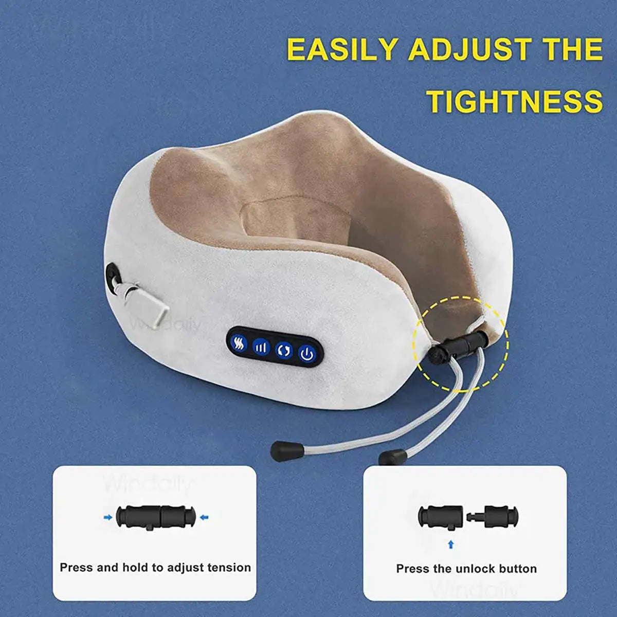 Portable U-Shape Neck Pillow Massager