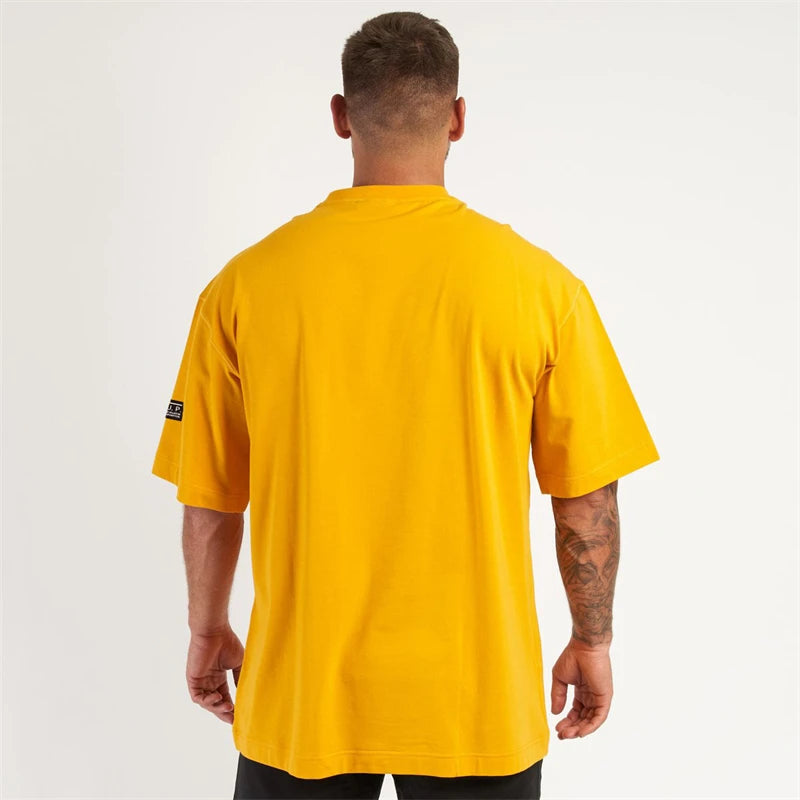 Men Gym Loose Short Sleeve T-shirt