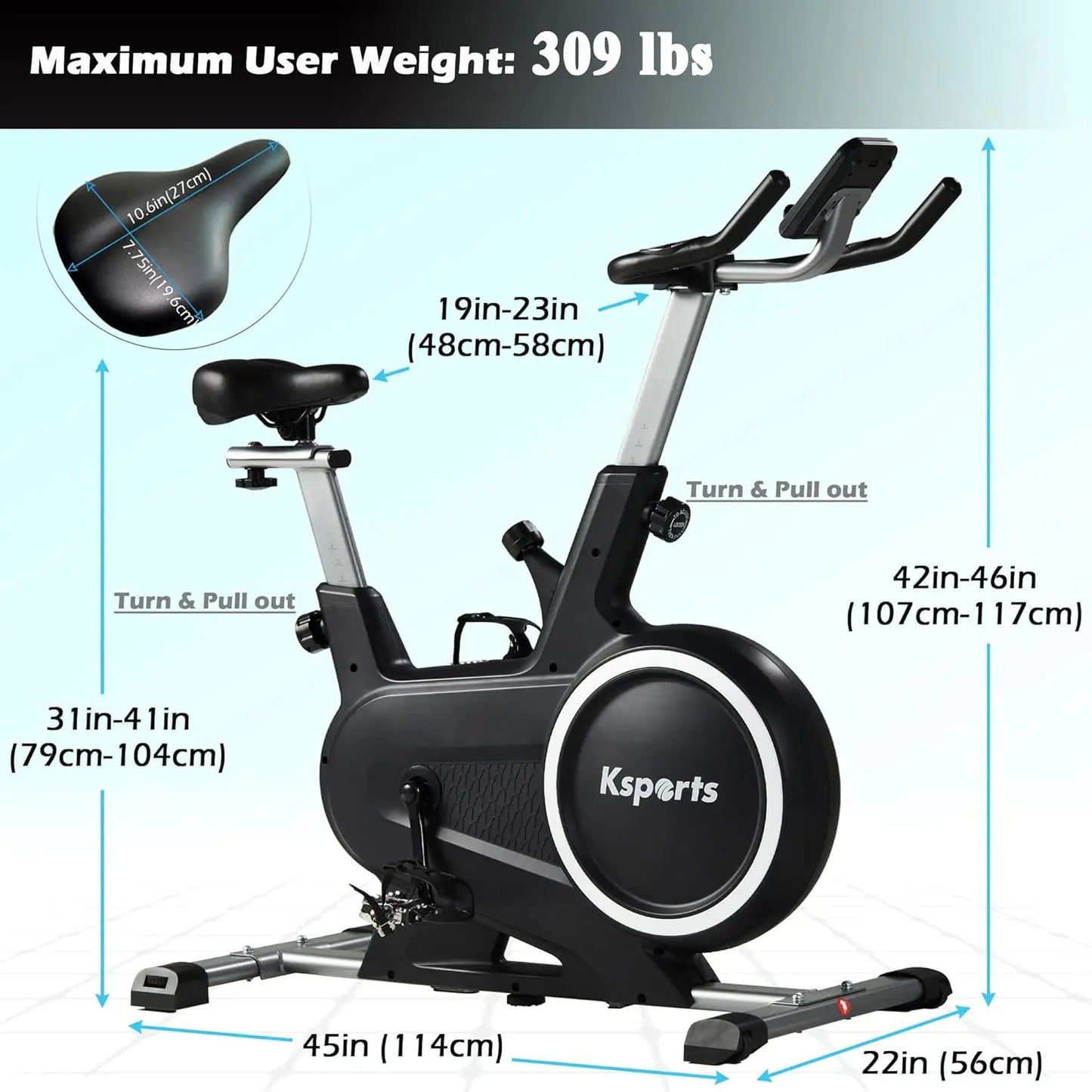 Magnetic Resistance Stationary Bike