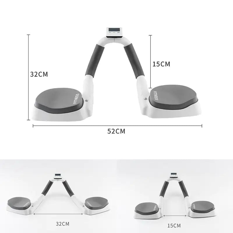 Push-ups Device with Adjustable Angle and Timing LCD